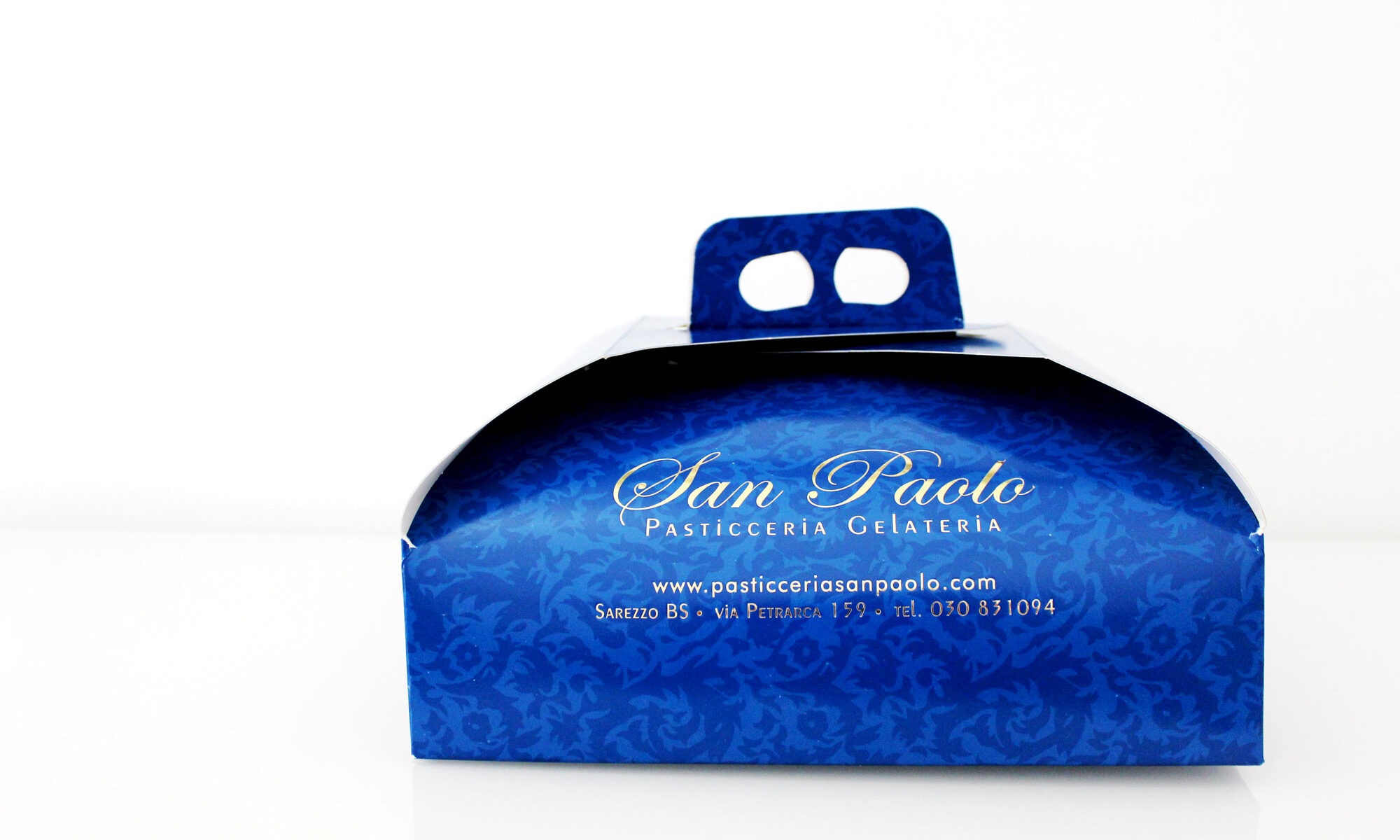 colore blu nel packaging